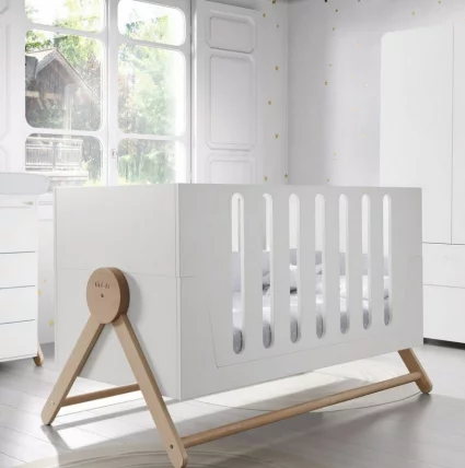 Кроватка 140x70 Micuna Swing Big White/Waterwood Кроватка 140x70 Micuna Swing Big White/Waterwood_2