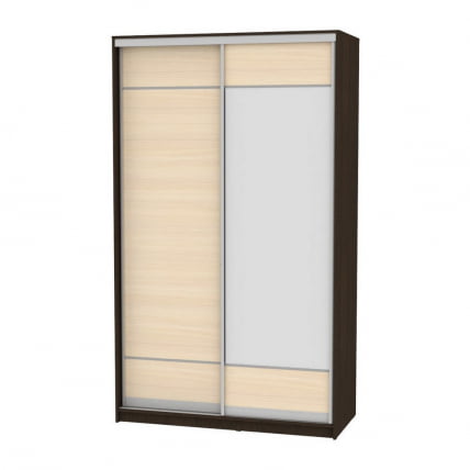 Шкаф-купе B-220х135х60-2(Венге-ДМ-D7D8)_0