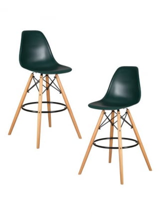 Стул барный ДОБРИН ДСВ БАР (ножки светлый бук, цвет темно-зеленый (Г-13)) 2 шт / DOBRIN DSW BAR (G-13))_0