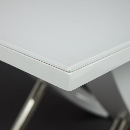Стол ARNO (mod.EDT-H016) мдф high gloss, закаленное стекло, металл, 120х80х75см, Белый (White)_3