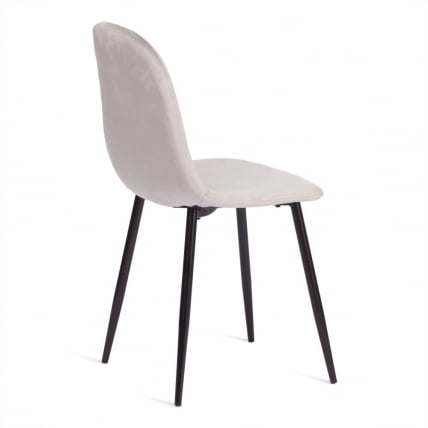 Стул BREEZE (mod. 4724) вельвет/металл, 44 х 53 х 87 см, Light grey (светло-серый) HLR14 / черный_6
