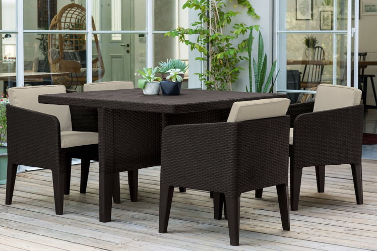 Набор мебели Columbia set 5 pcs Коричневый_0