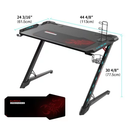 Геймерский стол с RGB подсветкой Eureka Z1-S Pro_1