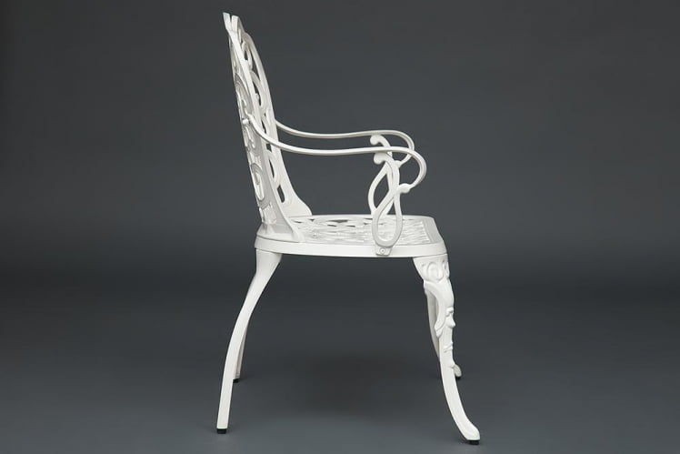 Скамья Secret De Maison Symphonie алюминиевый сплав, 95х56х92см, butter white Скамья Secret De Maison Symphonie алюминиевый сплав, 95х56х92см, butter white_3