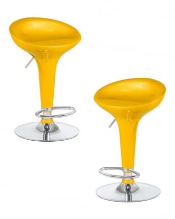 Стул барный ДОБРИН БОМБА (желтый) 2 шт / DOBRIN BOMBA_0
