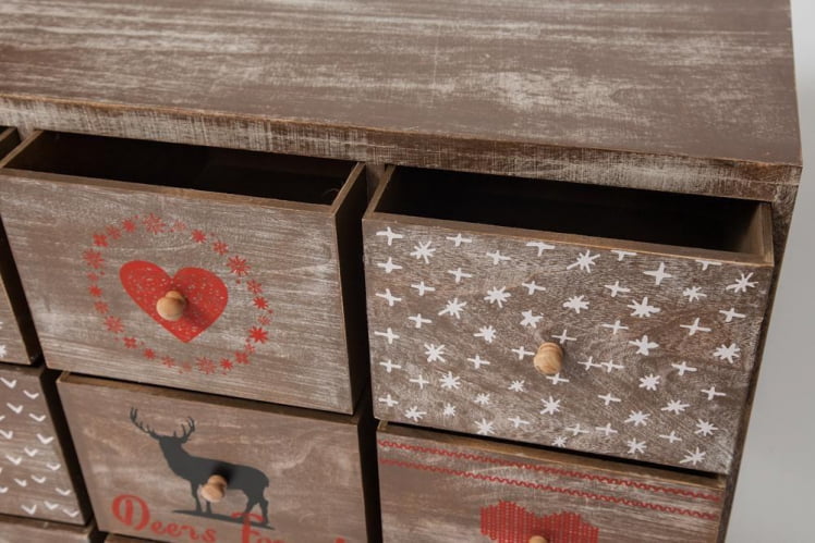 Комод с 9 ящиками Secret De Maison CHRISTMAS 9 ( mod. HX16-007NS ) brown antique/ash christmas_5