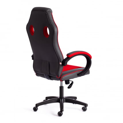 Кресло RACER GT new кож/зам/ткань, металлик/красный, 36/08_2