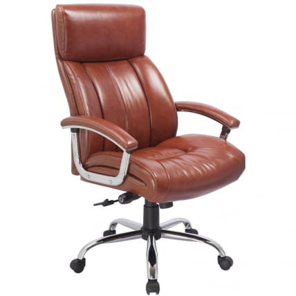 Кресло руководителя EChair CS-8822E-1 296592 Коричневое_0