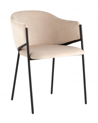 Стул Брасе велюр Молочный / Brace_0