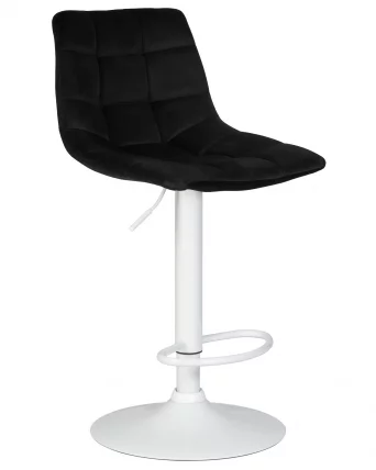 Стул барный DOBRIN TAILOR WHITE Черный велюр MJ9-101_1