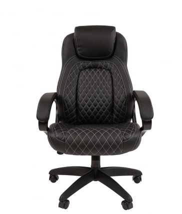 Кресло для руководителя CХАИРМАН 432 экокожа Черный / CHAIRMAN_1