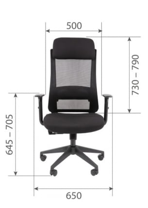 Офисное кресло CHAIRMAN 500 LT ткань Черный_20