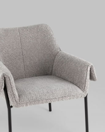 Кресло лаунж Бесс альпака Серый_7