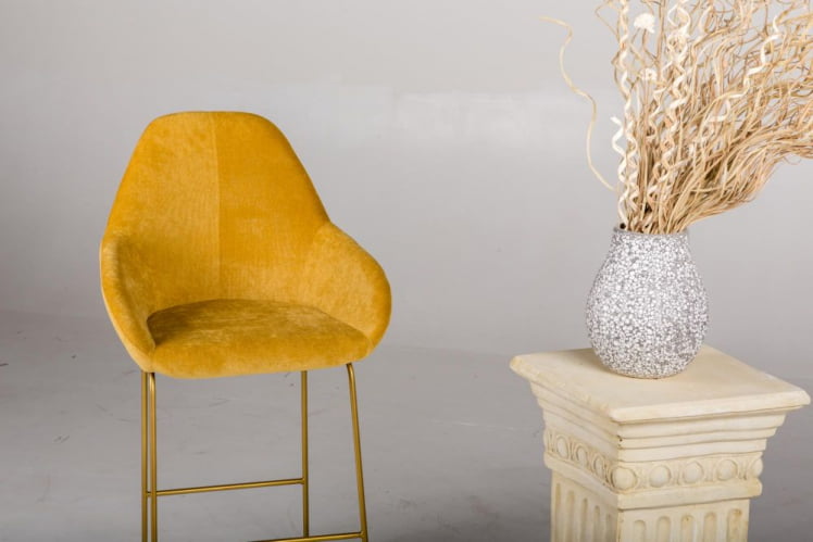 Стул полубарный Kent (ПБ) Браун/Линк Золото_3