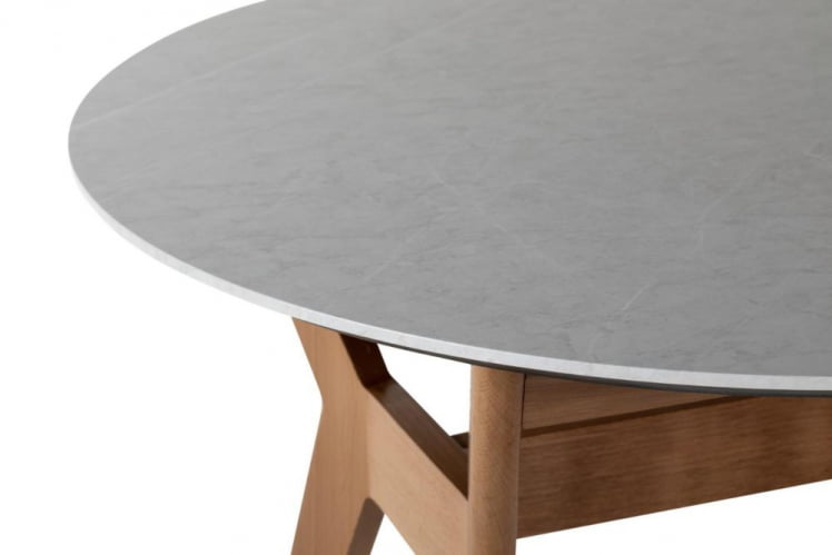 Стол Нарвик круглый д.960 Мрамор Бьянко_3