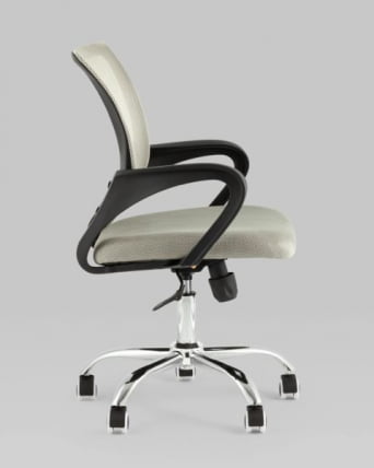 Кресло офисное TopChairs Simple New серый спинка сетка_2