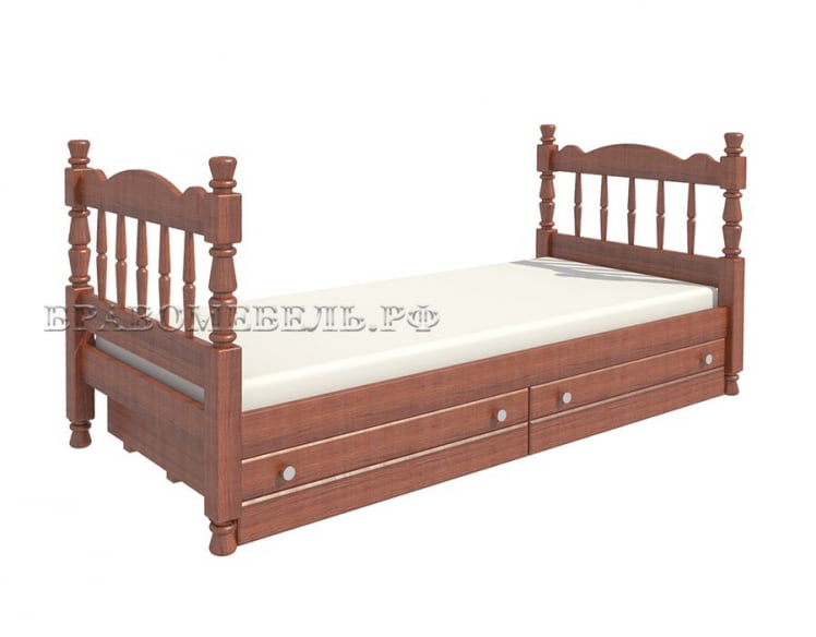 Кровать Алёнка 200х90 Орех_1