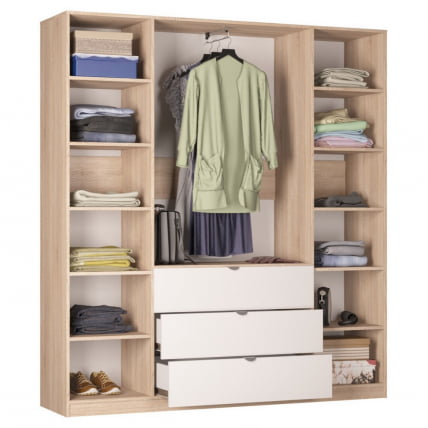 Шкаф распашный R-198х180х45-3-TR-M(ЯШТ)_1