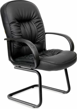 Кресло для посетителя Chairman 416V Черное Эко_0