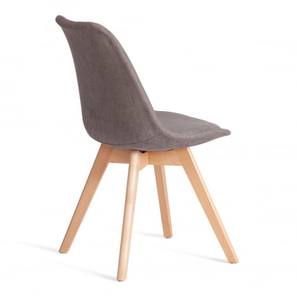 Стул TULIP SOFT (mod. 053V) дерево/пластик/ткань, 49,5 x 54,5 x 84 см, Серый (Grey) LY1701-26_2