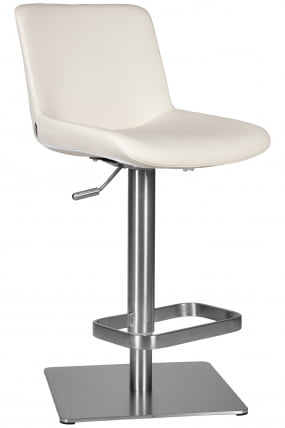 Стул барный DOBRIN ALDO Белый PU P23_6