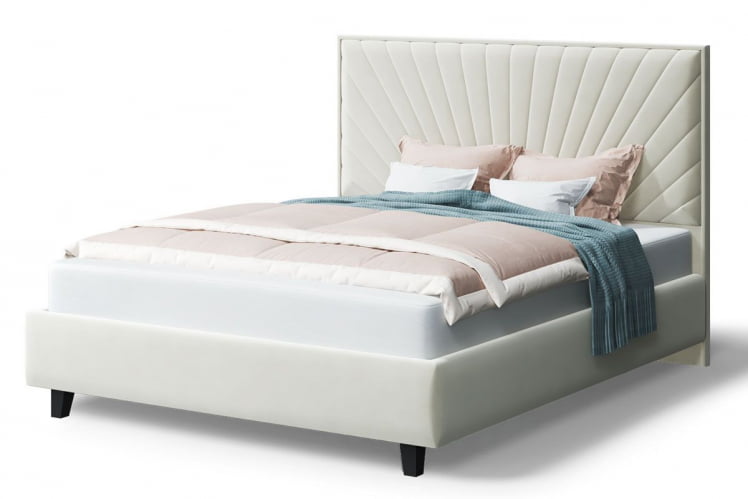 Кровать Леона, 2000 * 1800мм, серо-белый_0