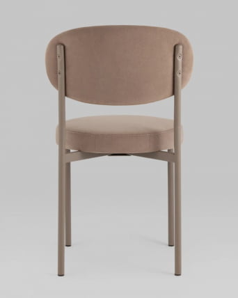 Стул Бриф SN велюр капучино каркас капучино муар_5