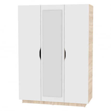 Шкаф распашный Аврора(H22_M)1872х1351х540(ДСС-Белый)_0