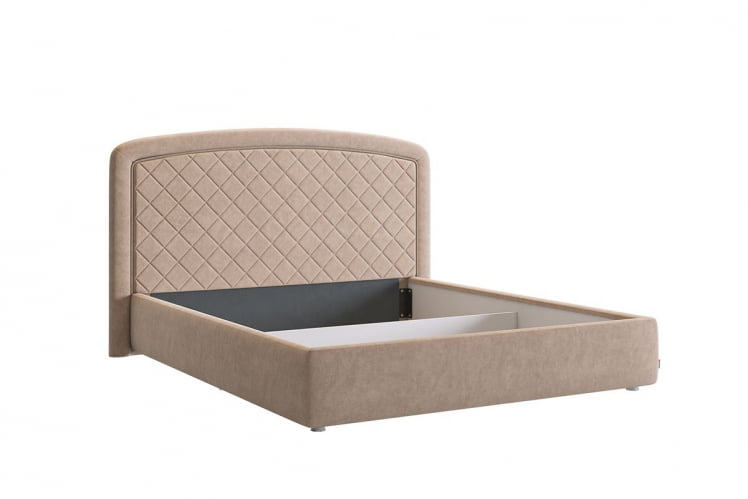Кровать 1.6 Сильва 2 КМ1.6-18 капучино (велюр) / KM1.6-18_1