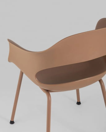 Стул Ладй пластик коричневый 4 шт. / Lady_5