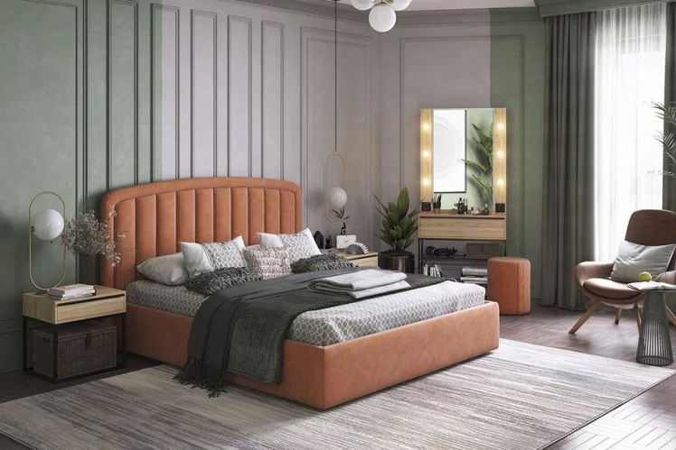 Кровать 1.6 Сиена-2 КМ1.6-14.2075 Янтарь / KM1.6-14.2075_5