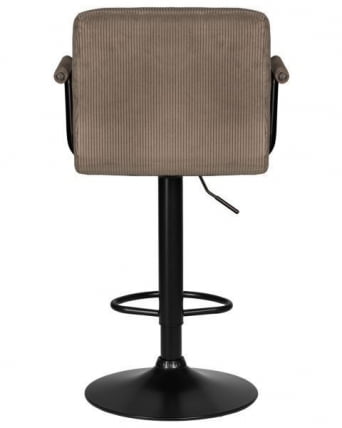 Стул барный ДОБРИН КРУГЕР АРМ БЛАCК (какао вельвет (ЛАР-Е2041-05)) 2 шт / DOBRIN KRUGER ARM BLACK (LAR-E2041-05))_2