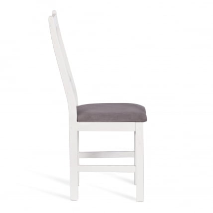 Стул CROSSMAN (комплект) NEW, Многослойный березовый шпон, 41х40х100 см, white/велюр темно-серый_1