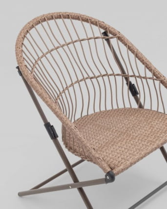 Комплект складной мебели для сада Солей коричневый / Soley_2