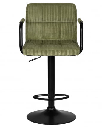 Стул барный DOBRIN KRUGER ARM BLACK (зеленый вельвет (LAR-E2041-7))_5