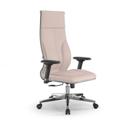 Кресло руководителя Мetta L 1m 46/4D Infinity Easy Clean (MPES) Комплект 3 Молочное_0