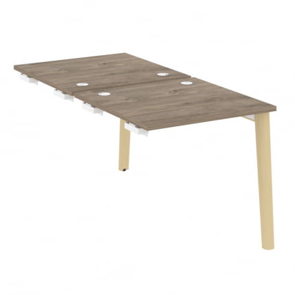 Стол-приставка двойной к опорным элементам ONIX WOOD OW.D.SPR-0.8 Тиквуд Темный/Светлый_0