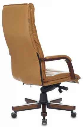 Кресло руководителя Бюрократ T-9927WALNUT Горчичный_3