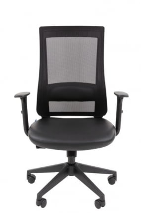 Офисное кресло CХАИРМАН 500 ЛТ (ЛТ) ЭКО Б/П экокожа Черный / CHAIRMAN (LT)_1