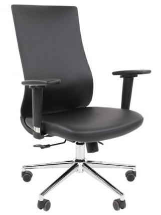 Офисное кресло CHAIRMAN 500 LUX БП экокожа Черный_0