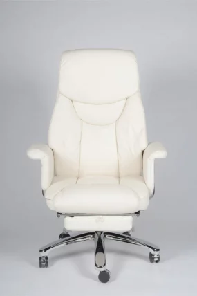 Кресло офисное Парламент H-2021-70-5 ivory leather Слоновая кость_4