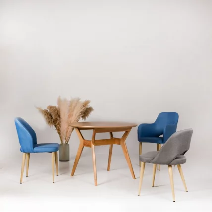 Стол Нарвик круглый д.960 бук-белый_3