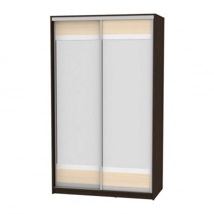 Шкаф-купе B-220х135х60-3(Венге-ДМ-D10D10)_0