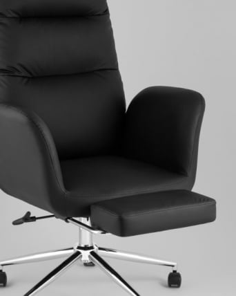 Кресло руководителя ТопЧаирс Солид НC с оттоманкой черный / TopChairs Solid NC_10
