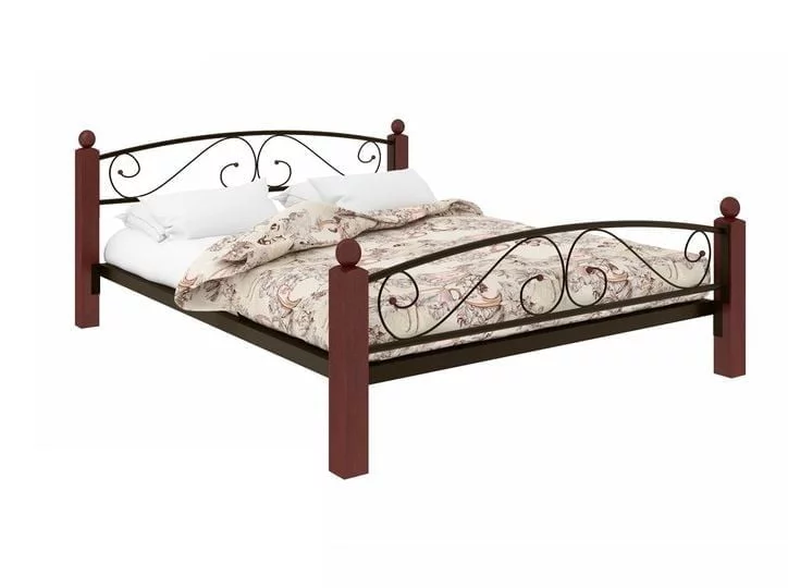 Кровать Вероника Lux Plus 1400х2000 Коричневая_0