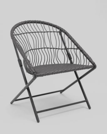 Комплект складной мебели для сада Солей темно-серый / Soley_4