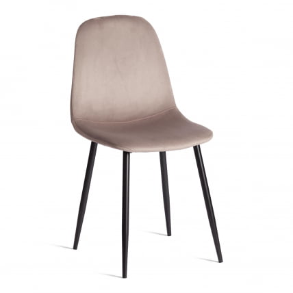 Стул BREEZE (mod. 4724) Велюр/металл , 44 х 53 х 87 см, Coffee (кофейный) HLR9 / черный_0