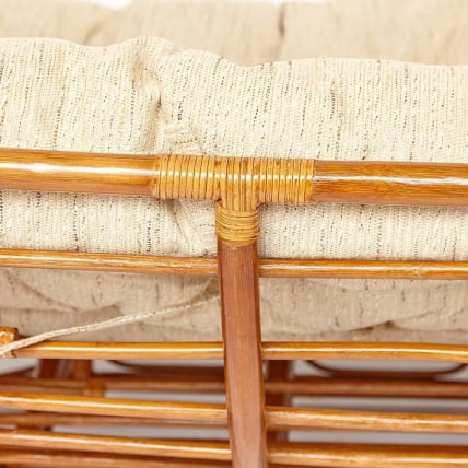 Кресло МАМАСАН/МАМАСАН 23/02 В /с подушкой/ подушка 182х119 см, 169х102х80 см, Когнаc (коньяк), ткань, Старт / MAMASAN/МАМАСАН W Cognac_7