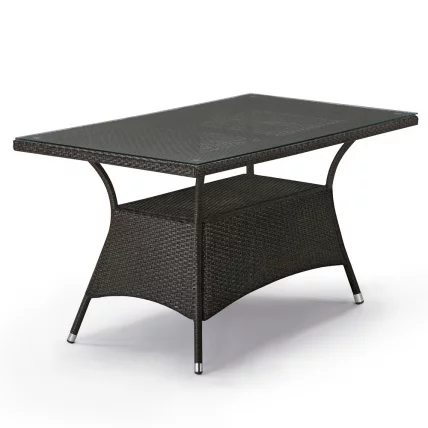 Плетеный стол T198A-W53-140x80 Brown Плетеный стол T198A-W53-140x80 Brown_0