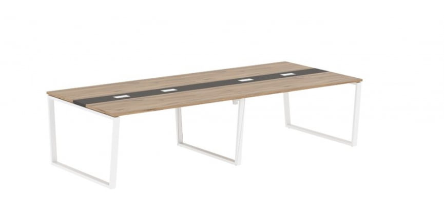 Стол переговорный EDIS EVCT 3114 Дуб Денвер светлый Мокко Белый_0